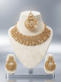 Traditional 3-Piece Gold Bridal Jewellery Set